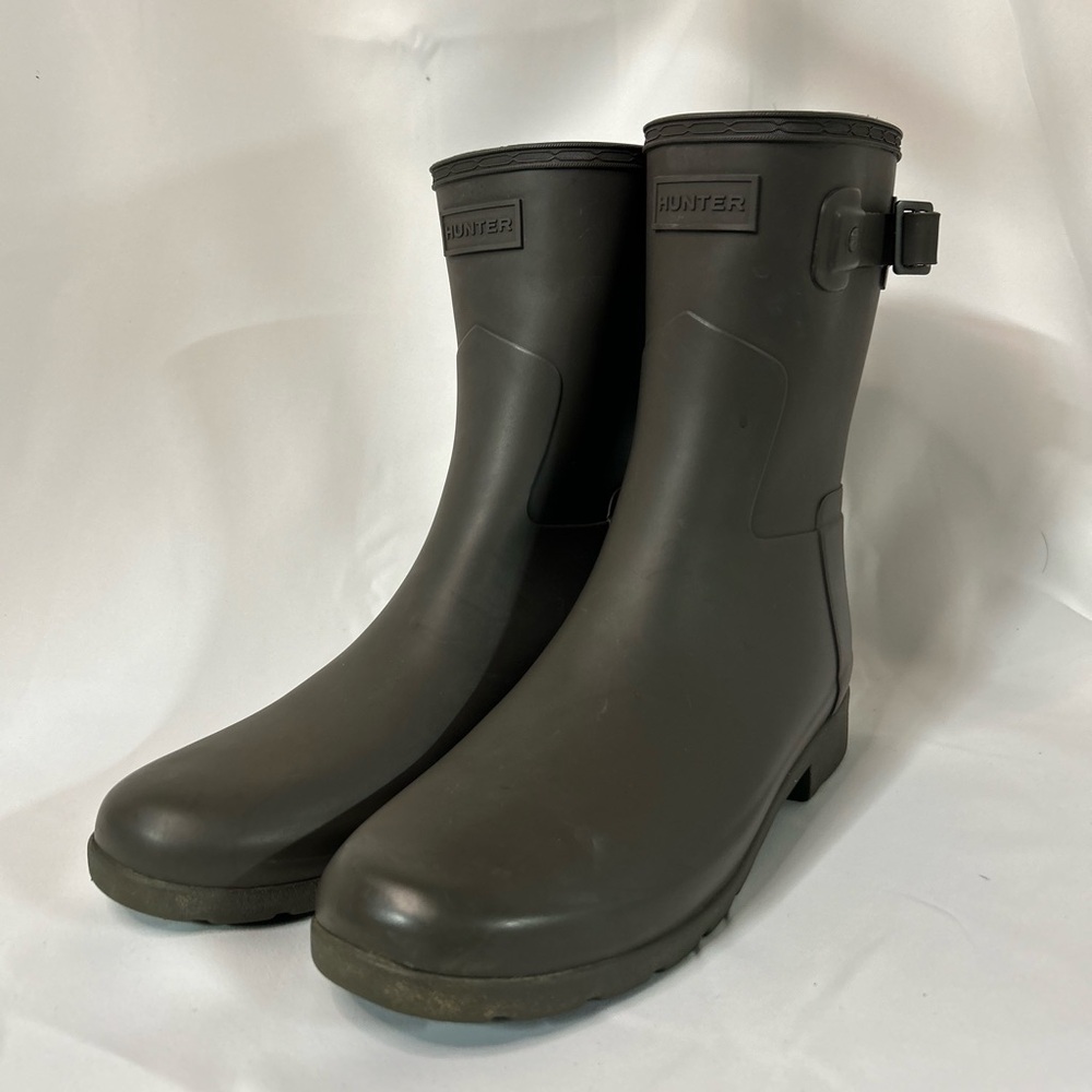 Hunter Mid-Calf Gray Boots | Size: 9